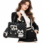 KARL LAGERFELD Maybelle Choupette Satchel Bag - BLK - Black