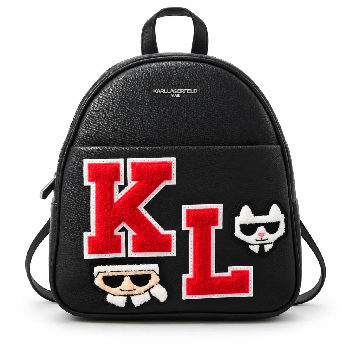 Karl Lagerfeld Paris Adele All Over Backpack Bag Women - BLK - Black