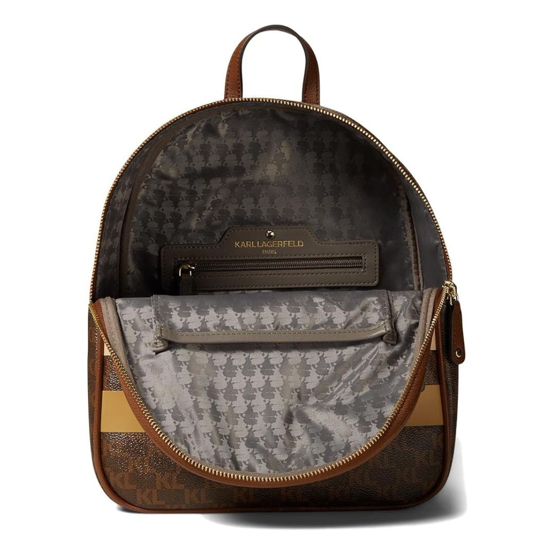 Karl Lagerfeld Paris Adele Backpack - BRN - Brown