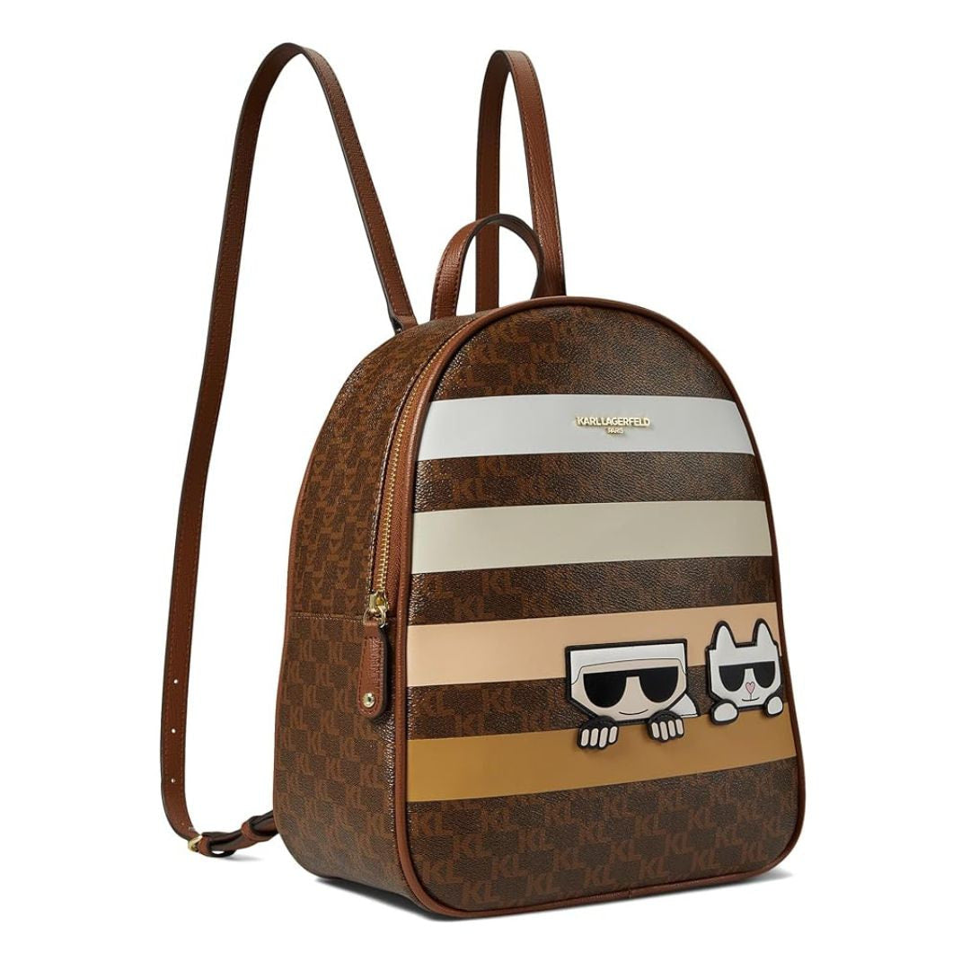 Karl Lagerfeld Paris Adele Backpack - BRN - Brown