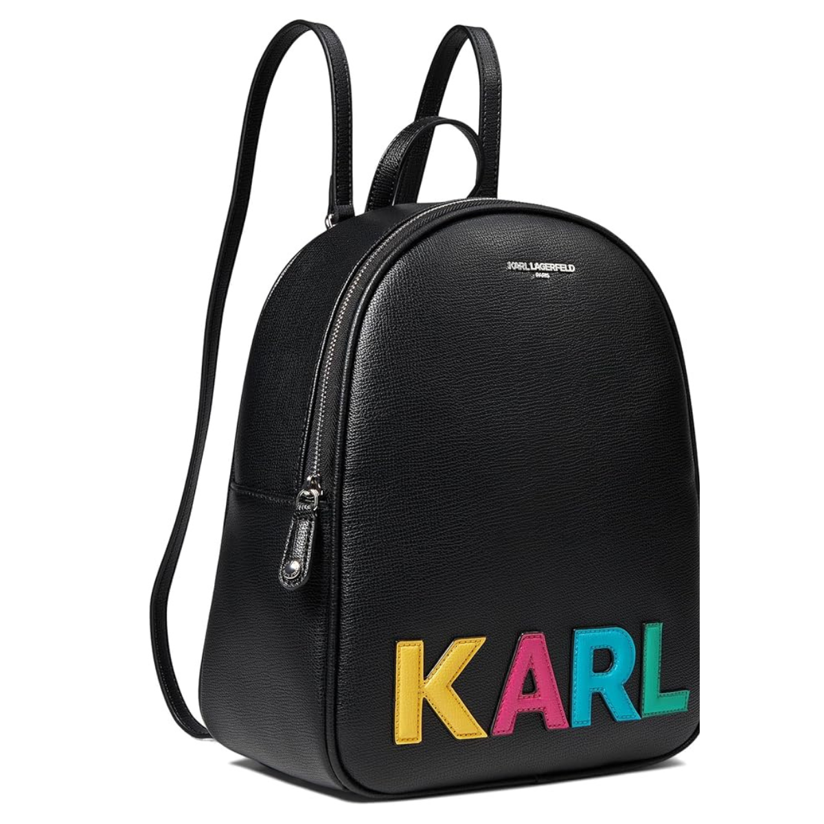 Karl Lagerfeld Paris Adele Backpack Shoulder Bag -BLK - Black