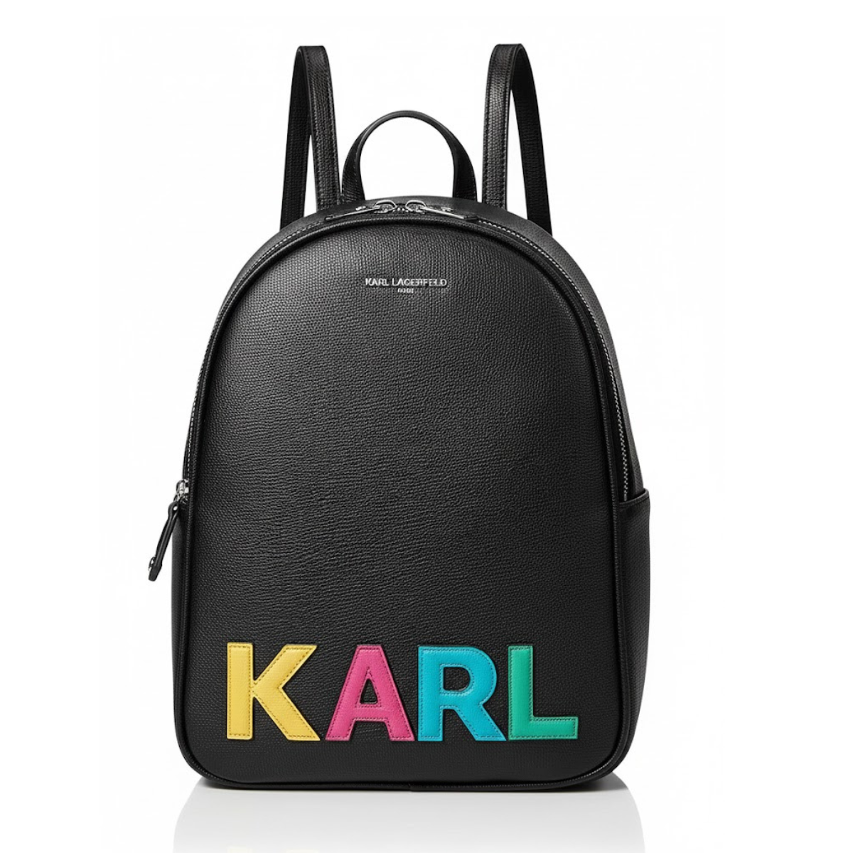Karl Lagerfeld Paris Adele Backpack Shoulder Bag -BLK - Black