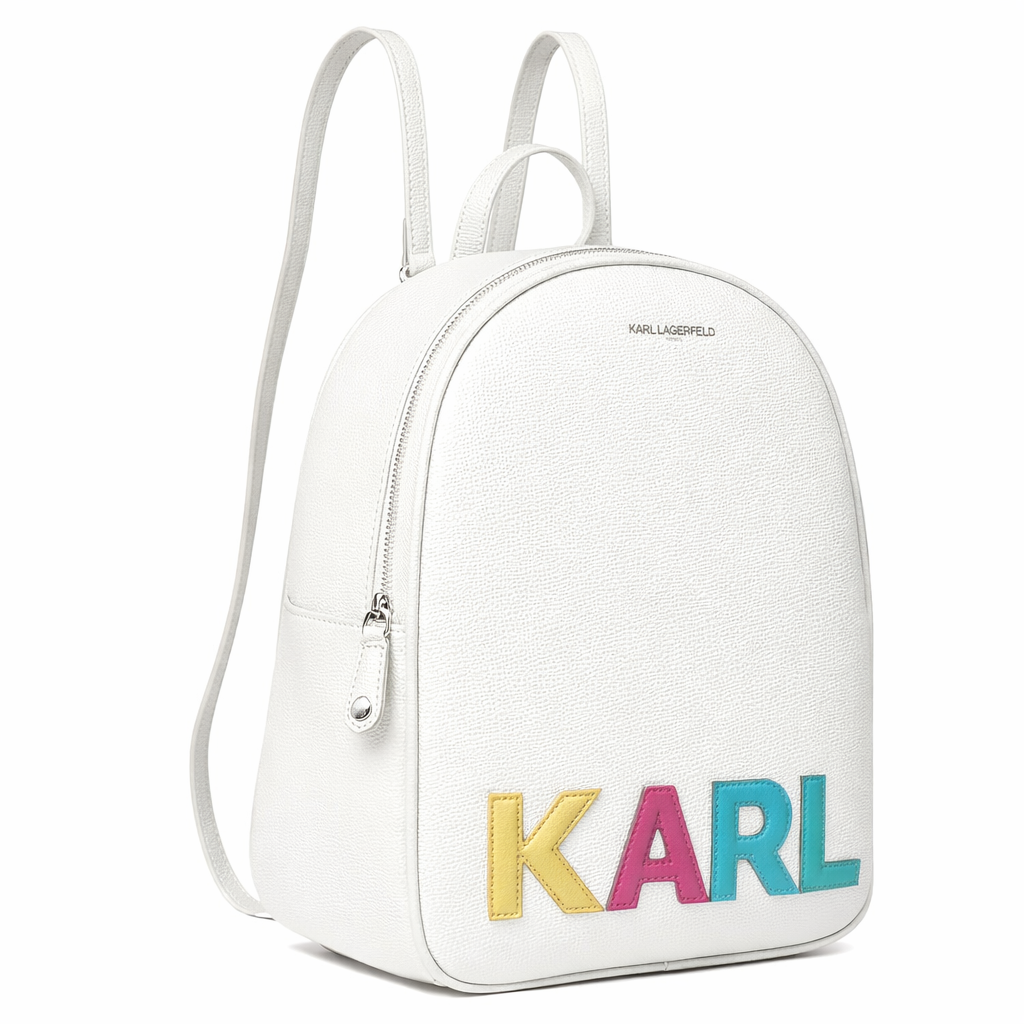 Karl Lagerfeld Paris Adele Backpack Shoulder Bag -WHT - White
