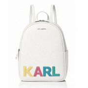 Karl Lagerfeld Paris Adele Backpack Shoulder Bag -WHT - White