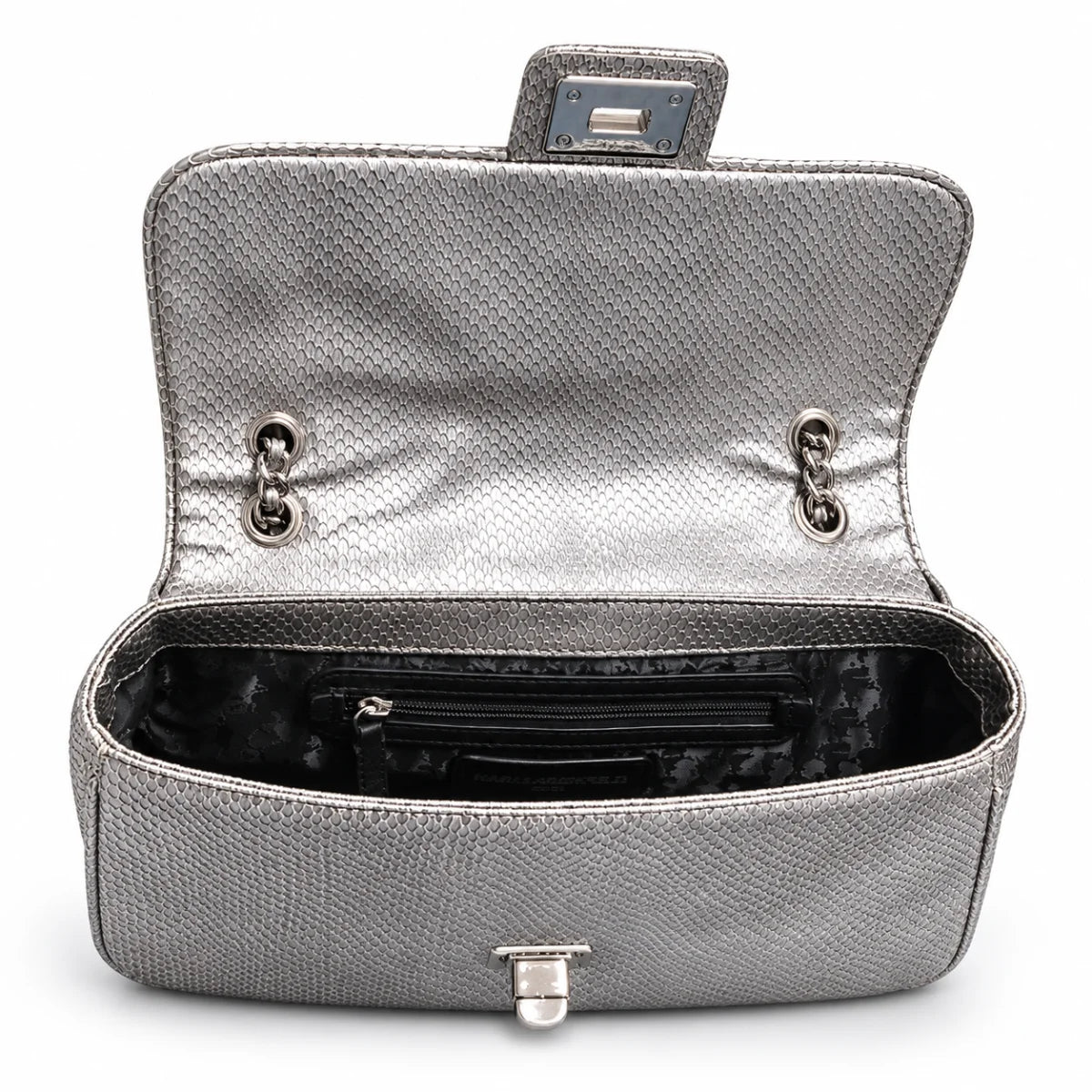 Karl Lagerfeld Paris Agyness Shoulder Bag Women - SLV-KB19 - Silver