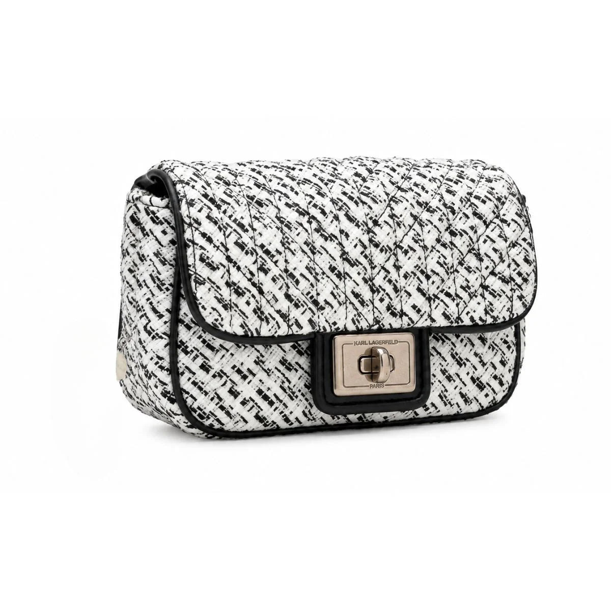 Karl Lagerfeld Paris Agyness Shoulder Bag Women - WHTBLK - White-Black