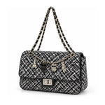 Karl Lagerfeld Paris Agyness Small Quilted Shoulder Bag - BLK - Black