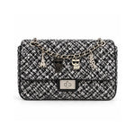 Karl Lagerfeld Paris Agyness Small Quilted Shoulder Bag - BLK - Black