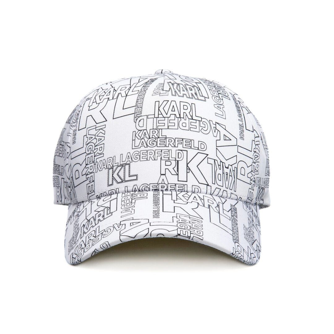 Karl Lagerfeld Paris Baseball Cap 805611-WHTBLK - White
