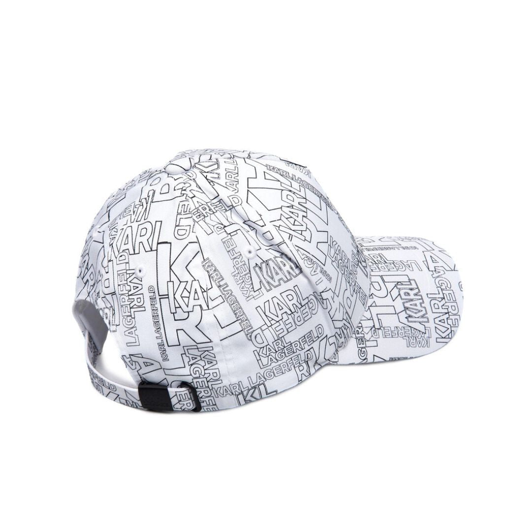 Karl Lagerfeld Paris Baseball Cap 805611-WHTBLK - White