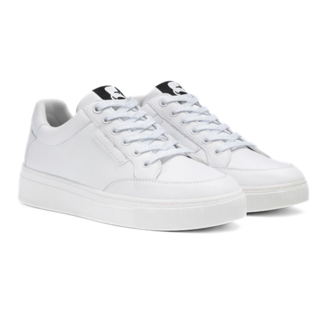 KARL LAGERFELD PARIS Calico Patch Lace Up Sneakers Women - WHT