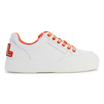KARL LAGERFELD PARIS Calico Patch Lace Up Sneakers Women - WHTORG