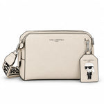 Karl Lagerfeld Paris Camera Crossbody Bag with Karl Character Charm – BEG - Beige