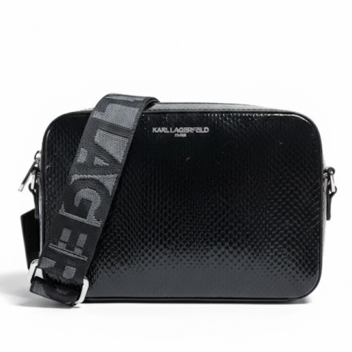 Karl Lagerfeld Paris Camera Crossbody Bag Women - BLK - Black