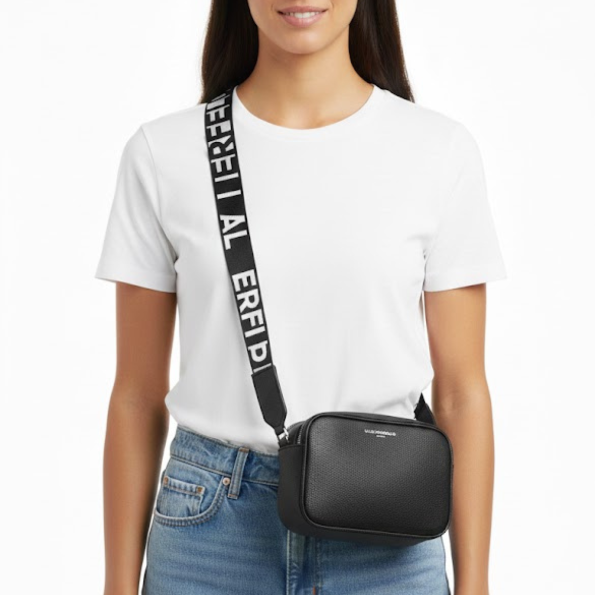 Karl Lagerfeld Paris Camera Crossbody Bag Women - BLK - Black