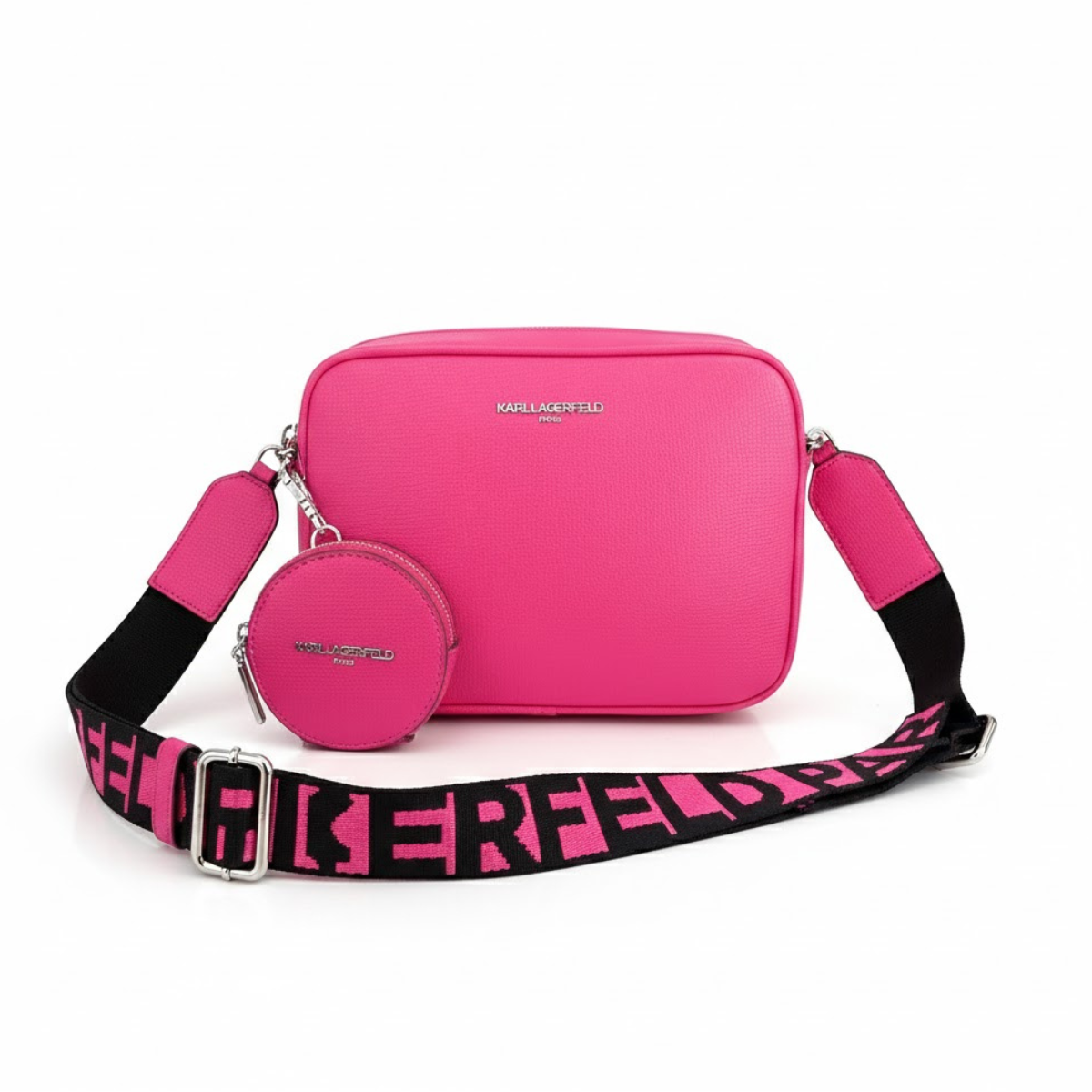 Karl Lagerfeld Paris Camera Crossbody Bag Women - PNK - Pink