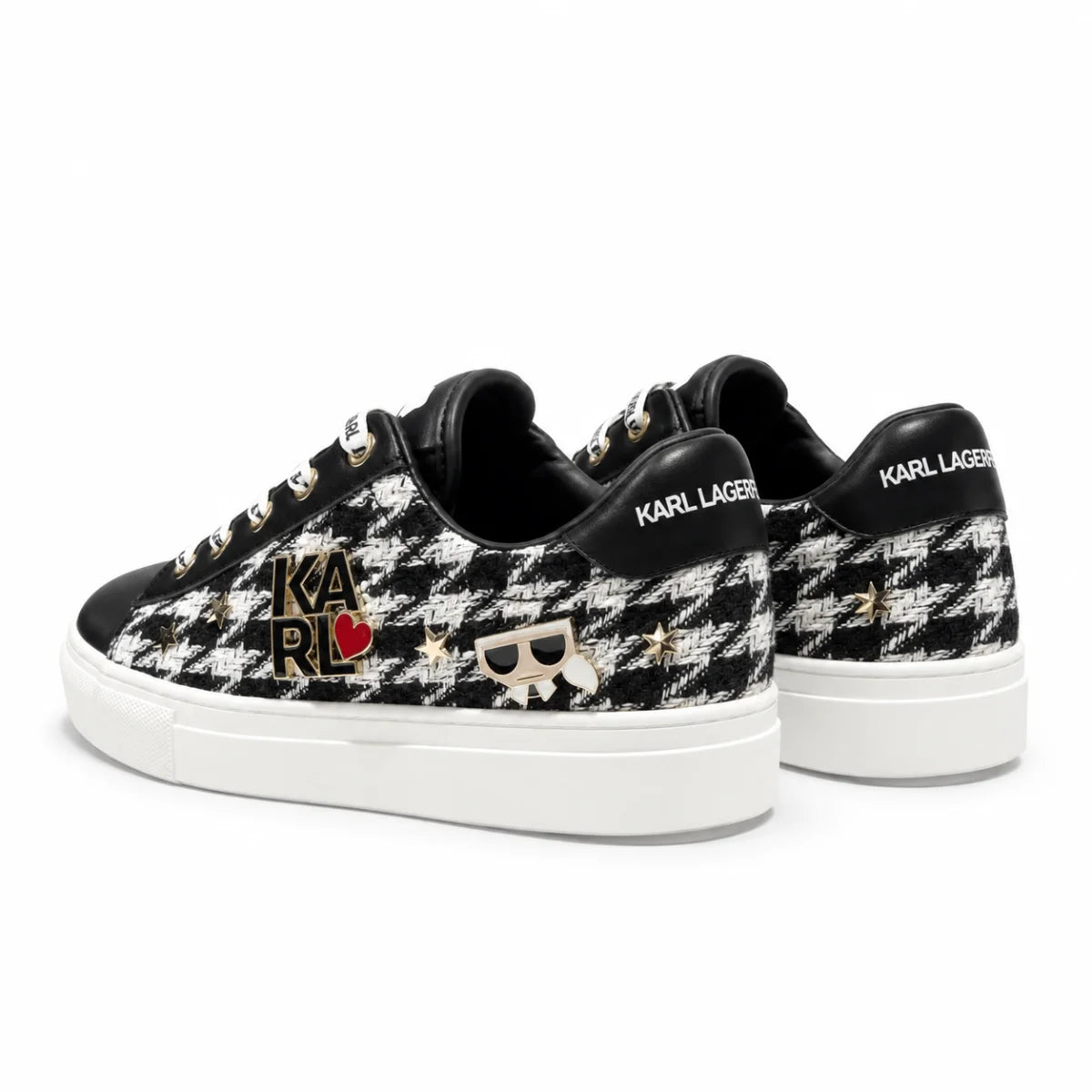 KARL LAGERFELD PARIS Cammy Charm Platform Sneakers Women - BLK