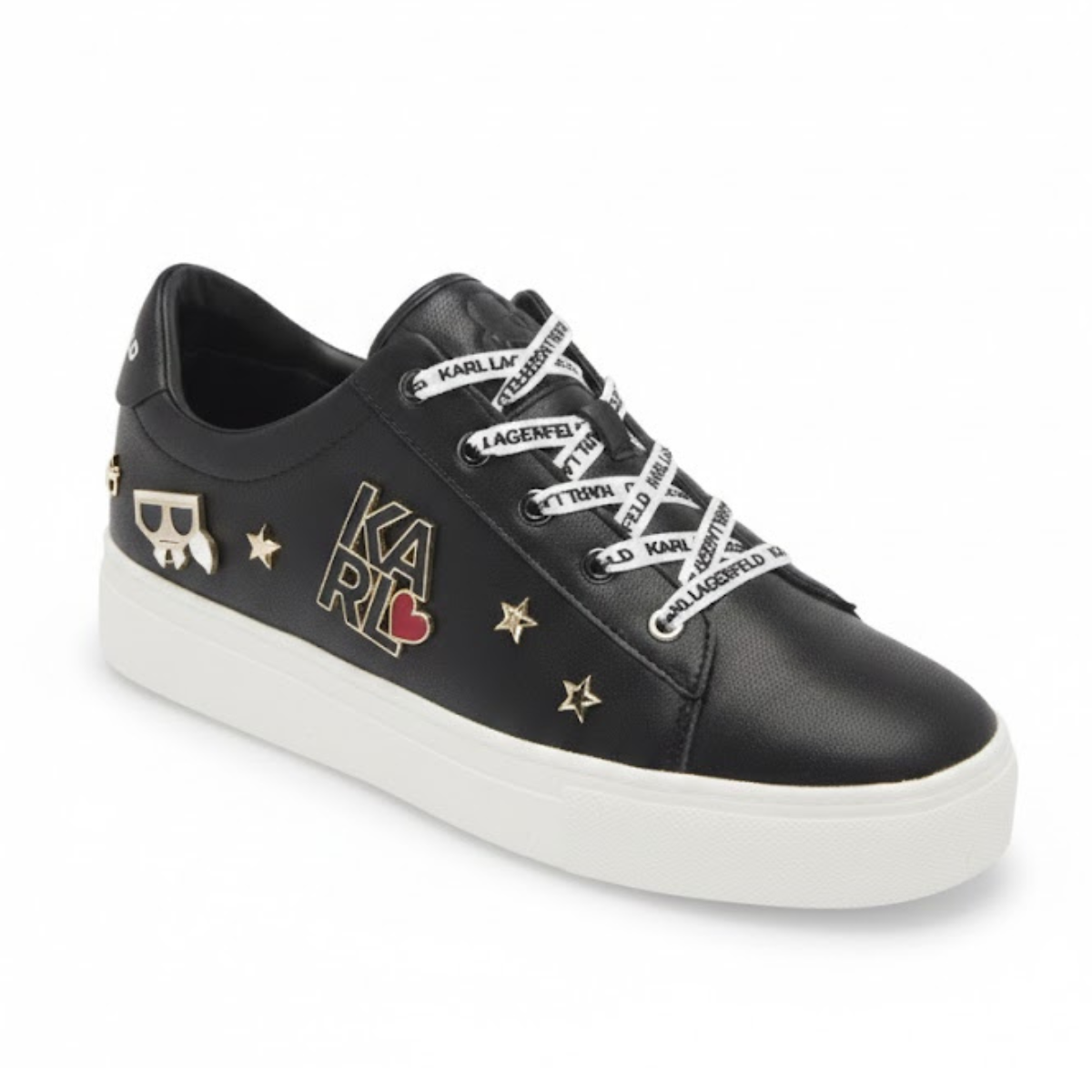KARL LAGERFELD PARIS Cammy Embellished Logo Sneakers Women - BLK