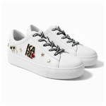 KARL LAGERFELD PARIS Cammy Embellished Logo Sneakers Women - WHT