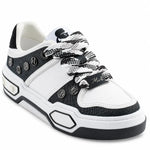 KARL LAGERFELD PARIS Capree Cyndra Lace Up Sneakers Women - WHTBLK