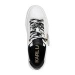 KARL LAGERFELD PARIS Capree Lace Up With Choupette Charm Sneakers Women - WHT