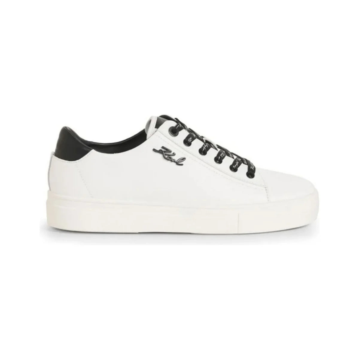 KARL LAGERFELD PARIS Cason Karl Script Sneakers Women -WHTBLK - White-Black / 35