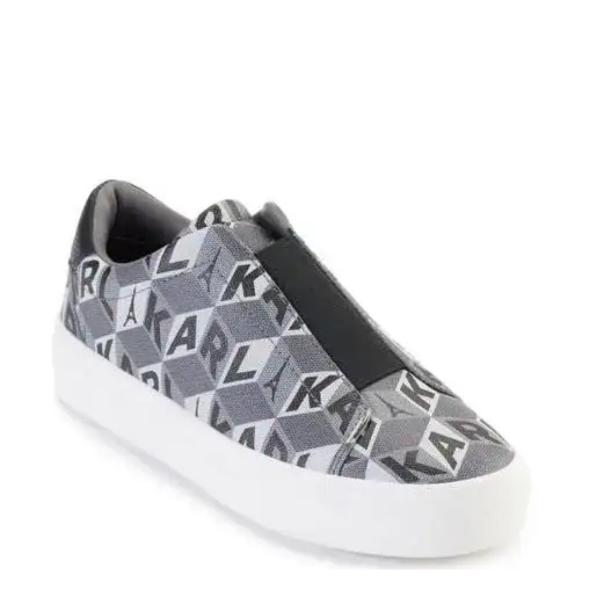 KARL LAGERFELD PARIS cassanda logo print Slip On Sneakers Women - GRY