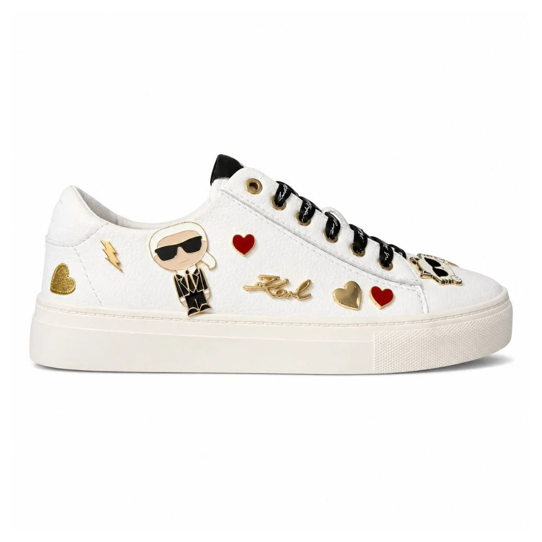 KARL LAGERFELD PARIS Cate 2 Fleur Sneaker Women - WHT