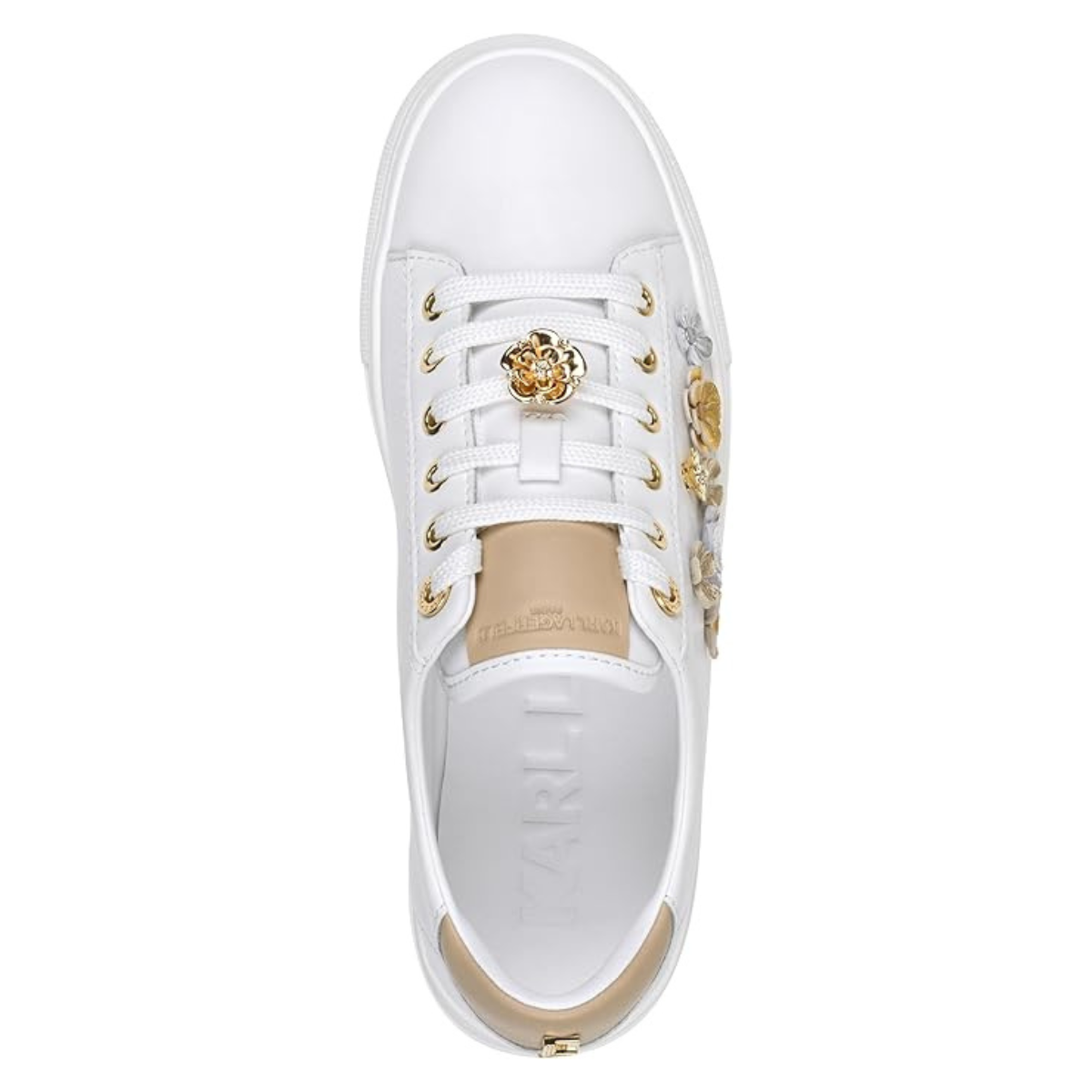 KARL LAGERFELD PARIS Cate Fleur Lace-up Sneaker Women - WHT
