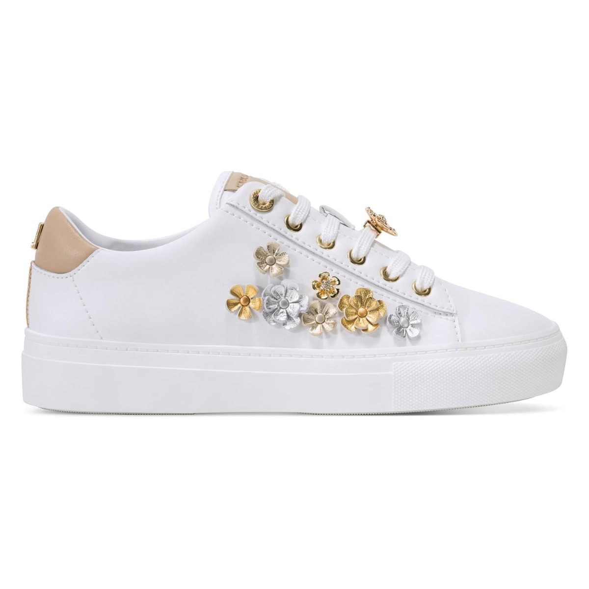 KARL LAGERFELD PARIS Cate Fleur Lace-up Sneaker Women - WHT - White / 35