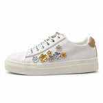 KARL LAGERFELD PARIS Cate Fleur Lace-Up Sneakers Women - WHT - White / 35