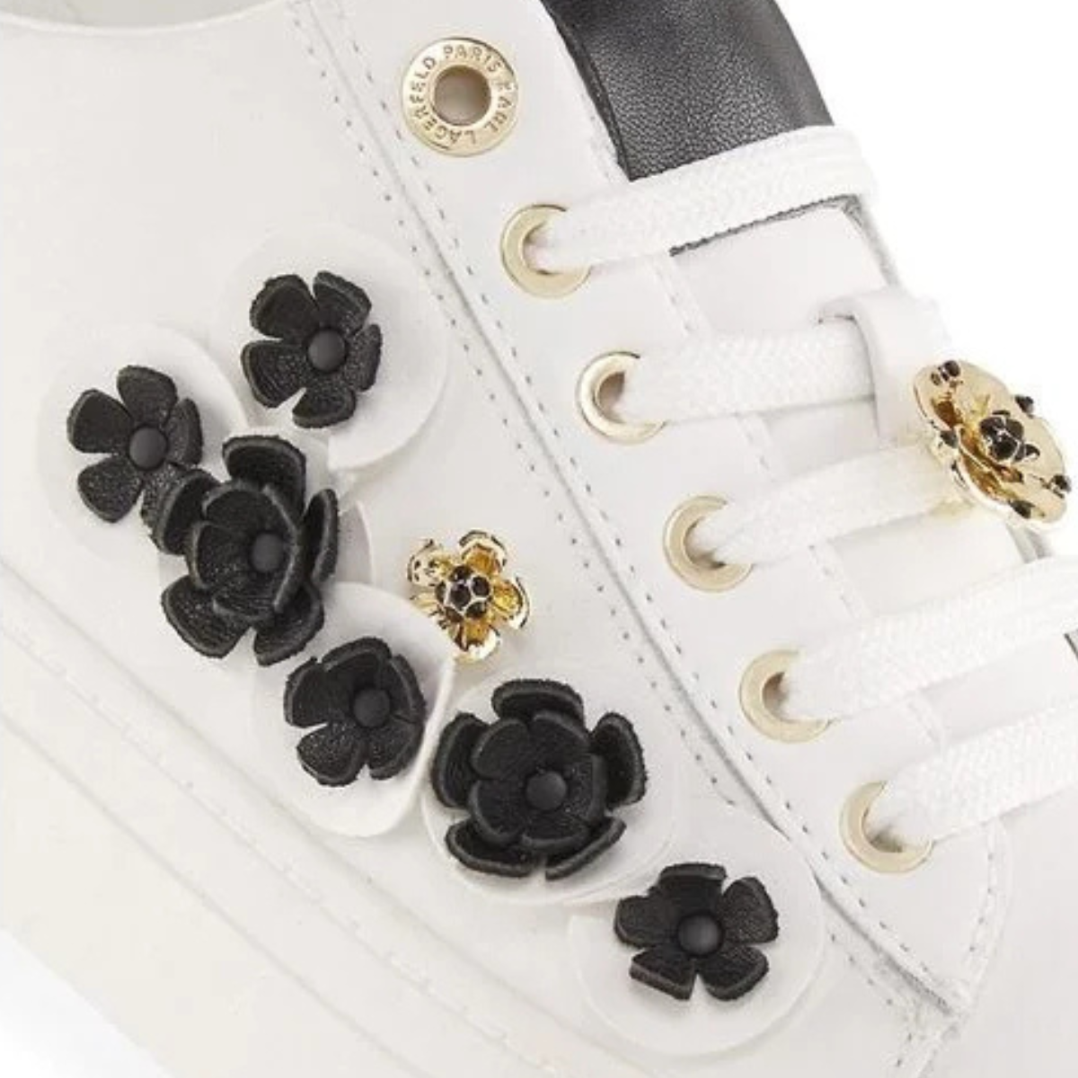 KARL LAGERFELD PARIS Cate Fleur Sneaker Women - WHTBLK