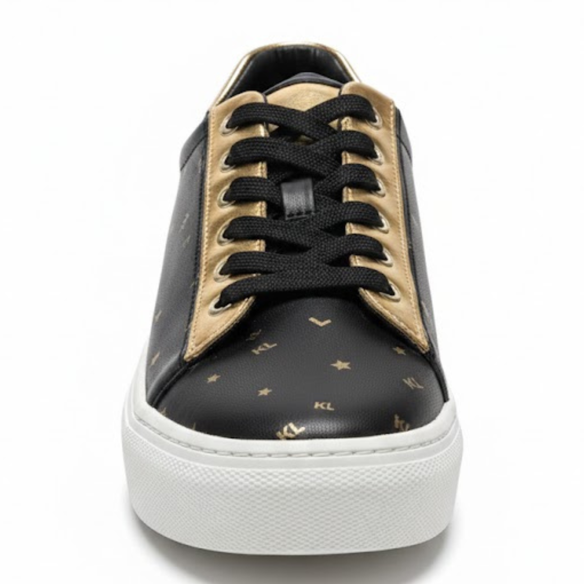 KARL LAGERFELD PARIS CATE FOIL LACE UP Sneakers Women - BLK