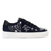 KARL LAGERFELD PARIS CATE IKONIC LACE UP Sneakers Women - BLK - Black / 35