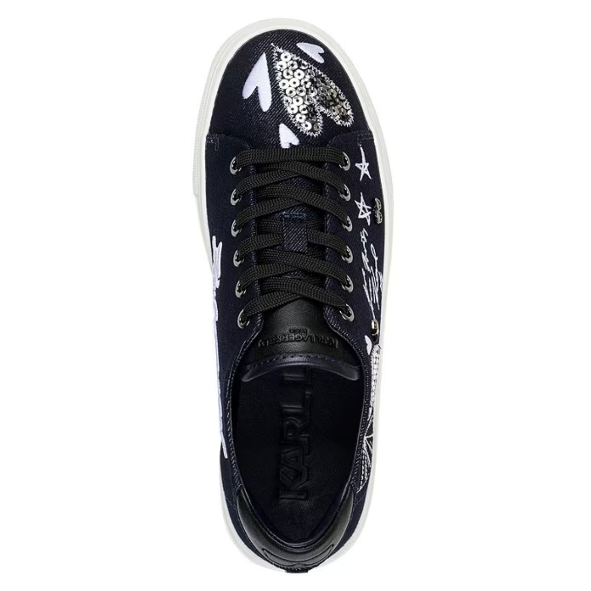 KARL LAGERFELD PARIS CATE IKONIC LACE UP Sneakers Women - BLK