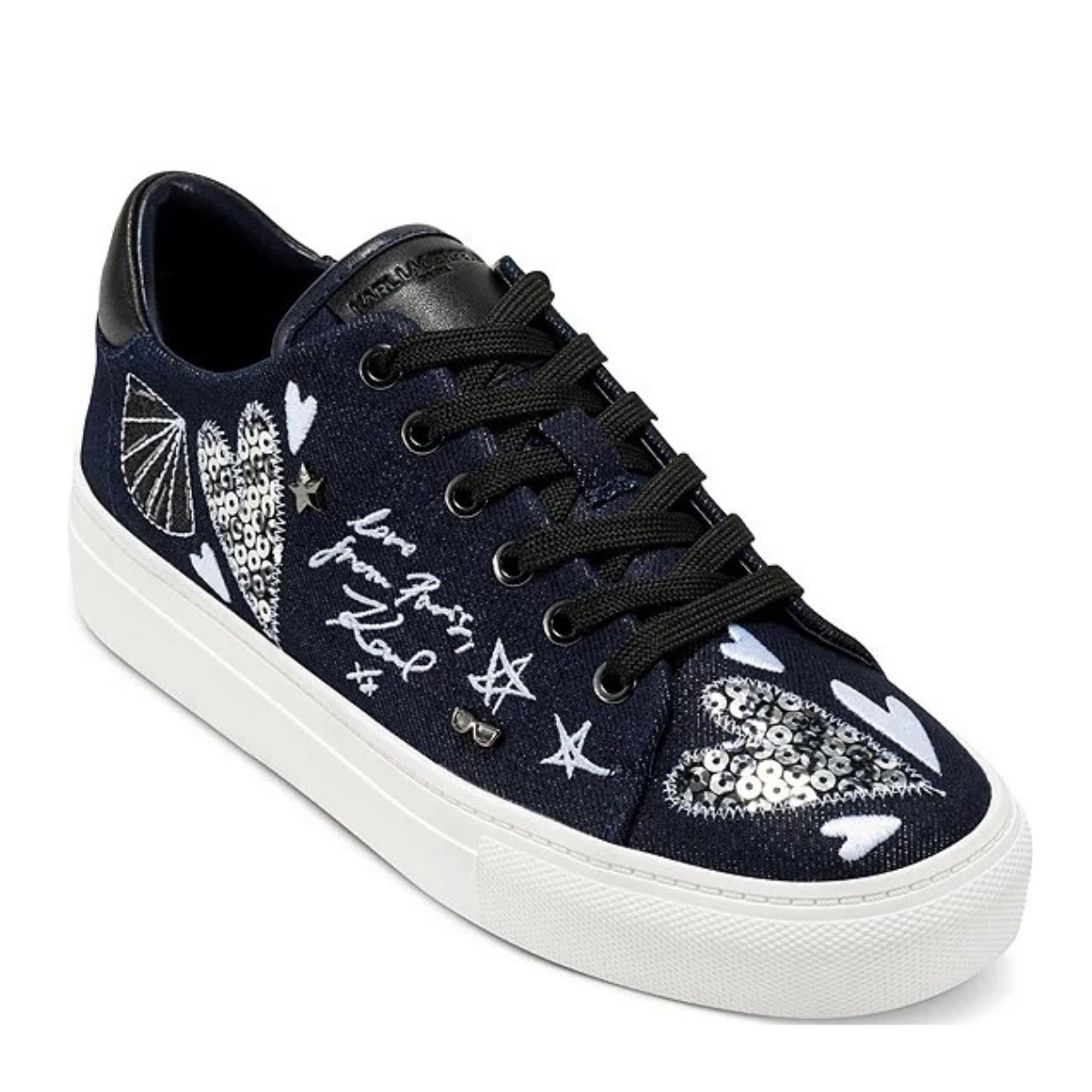 KARL LAGERFELD PARIS CATE IKONIC LACE UP Sneakers Women - BLK