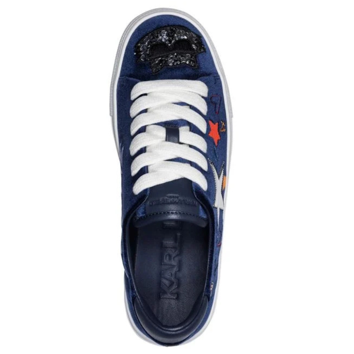 KARL LAGERFELD PARIS CATE IKONIC LACE UP Sneakers Women - NVY