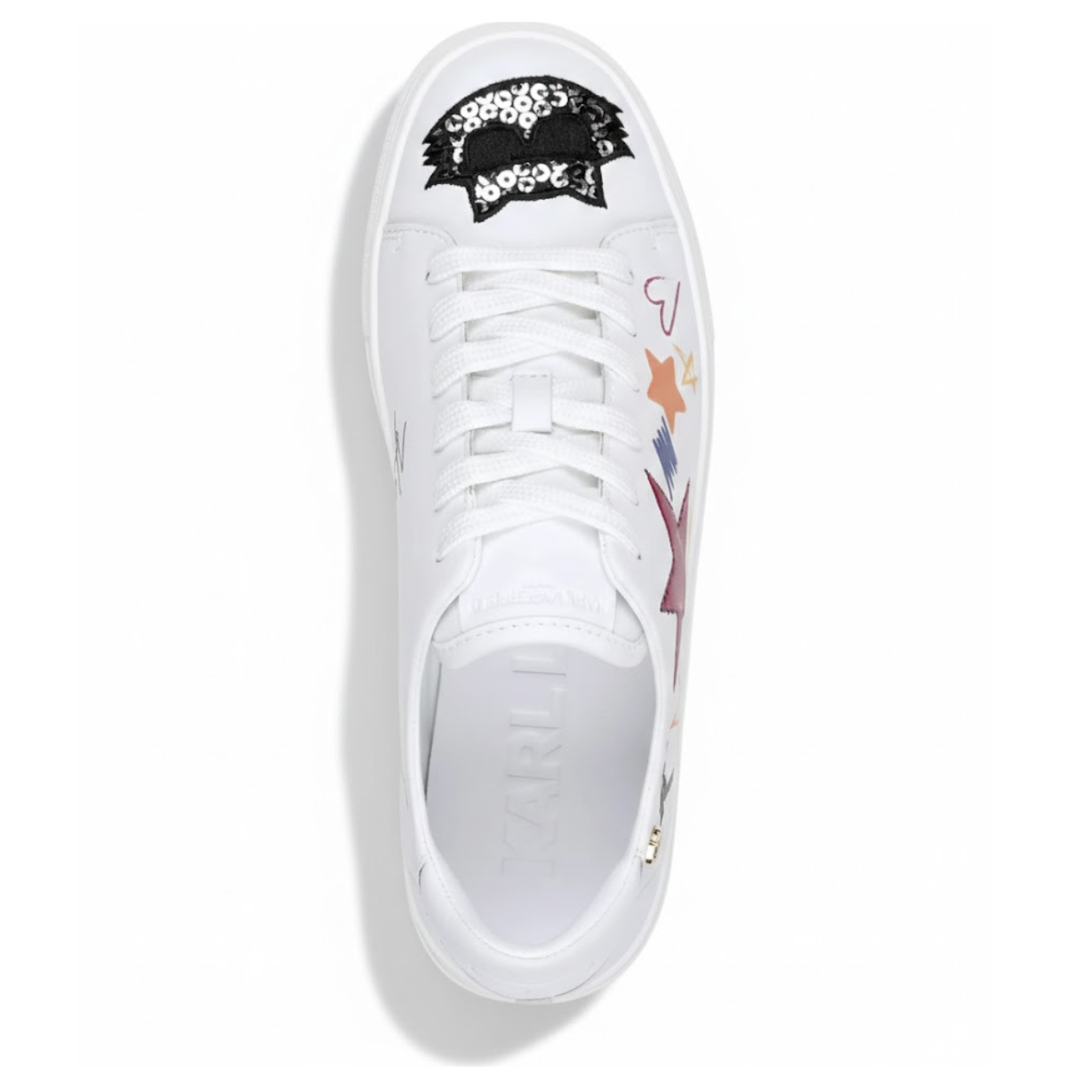 KARL LAGERFELD PARIS CATE IKONIC LACE UP Sneakers Women - WHT