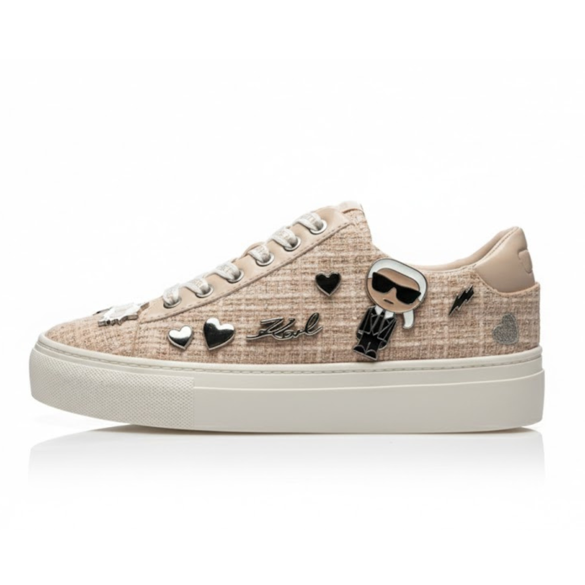KARL LAGERFELD PARIS CATE LACE UP2 Sneakers Women - BEG - Beige / 35
