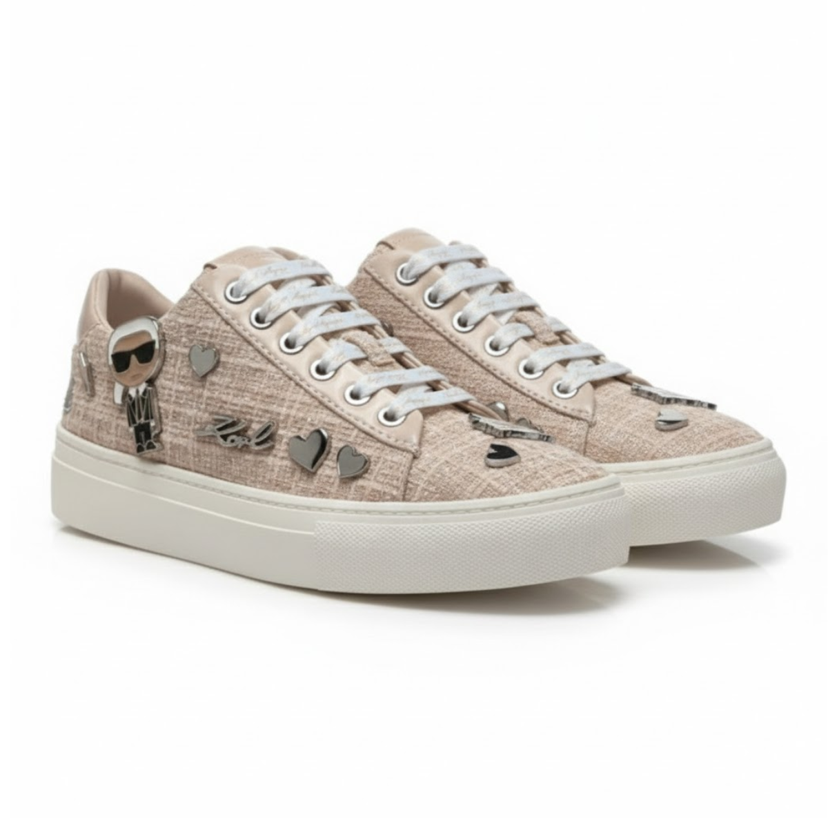 KARL LAGERFELD PARIS CATE LACE UP2 Sneakers Women - BEG