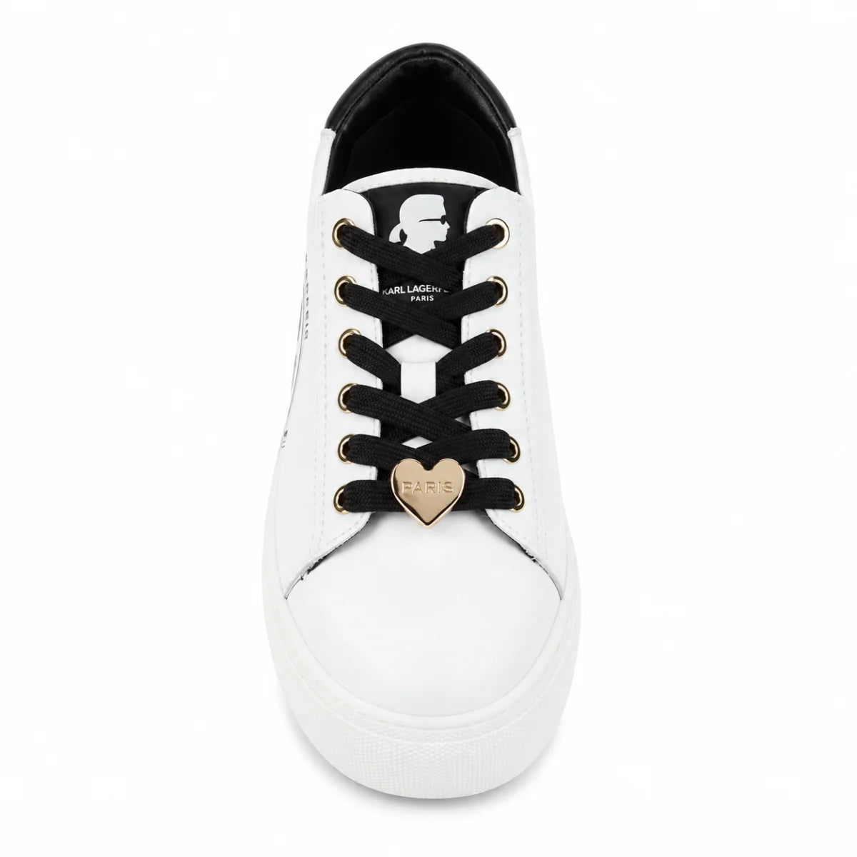 KARL LAGERFELD PARIS Cate leather Sneaker Women - WHTBLK