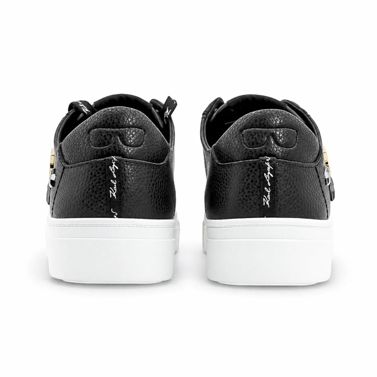 KARL LAGERFELD PARIS Cate Pins Black Tennis Shoes Sneaker Women-BLK