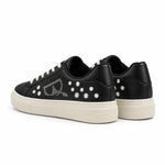 KARL LAGERFELD PARIS Cate Pins Black Tennis Shoes Sneaker Women- BLK