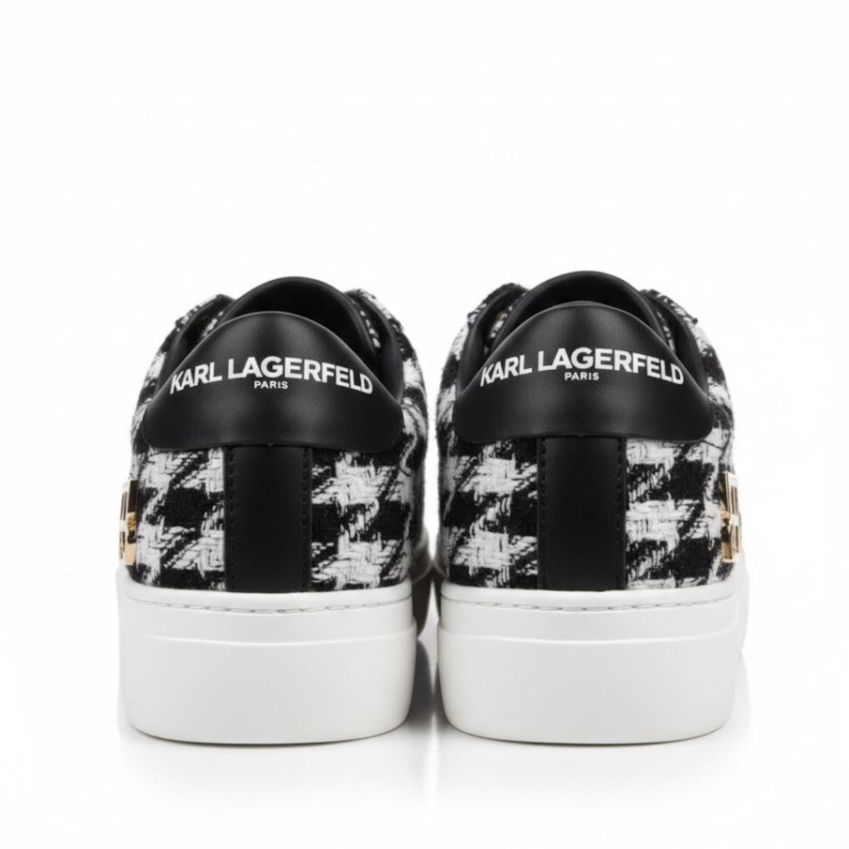 KARL LAGERFELD PARIS Cate Pins Cute Logo Sneakers Women - BLKWHT
