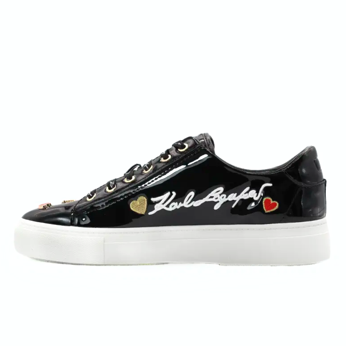 KARL LAGERFELD PARIS CATE PINS LACE UP Sneakers Women - BLK
