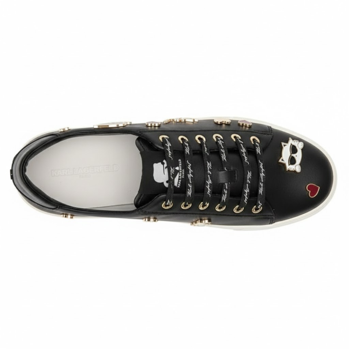 KARL LAGERFELD PARIS CATE PINS LACE UP Sneakers Women - BLK