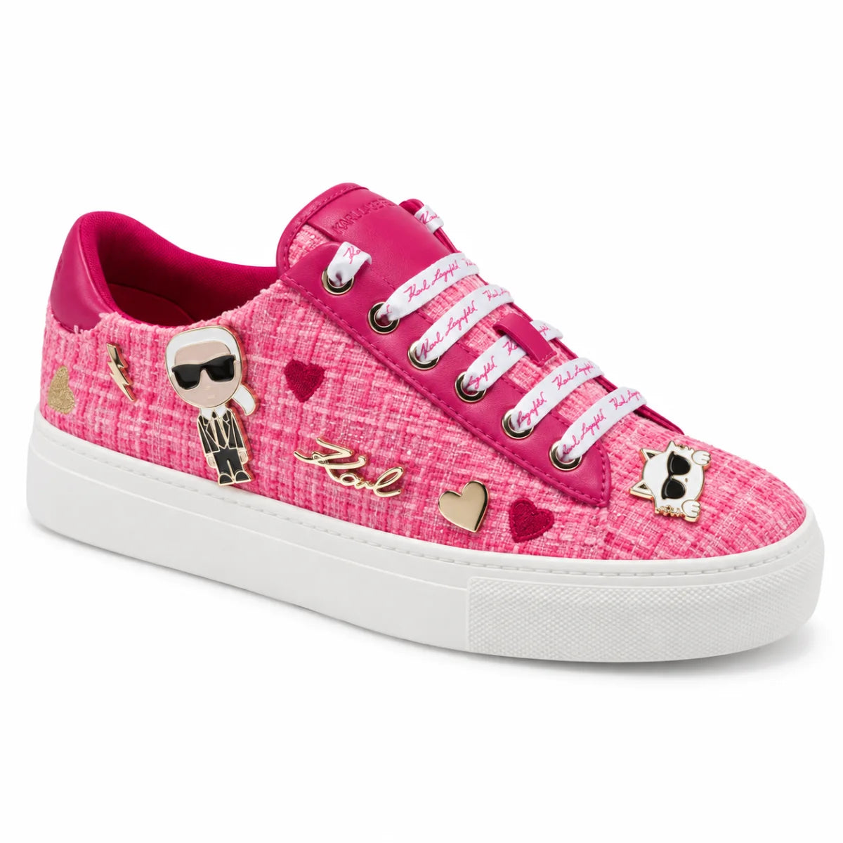 KARL LAGERFELD PARIS Cate Pins Lace-Up Sneakers Women - OLV