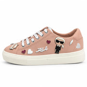 KARL LAGERFELD PARIS Cate Pins Lace Up Sneakers Women - PNK - Pink / 35