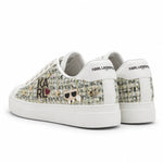 KARL LAGERFELD PARIS Cate Pins Lace Up Sneakers -Women -WHT