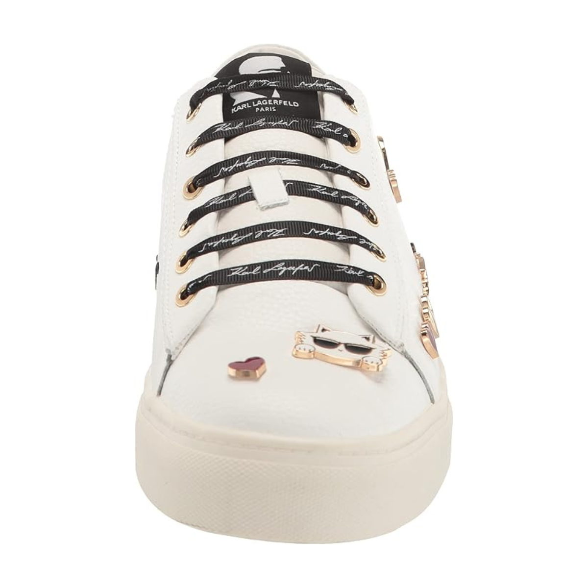 KARL LAGERFELD PARIS CATE PINS LACE UP Sneakers Women - WHT